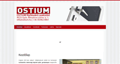 Desktop Screenshot of ostium.hu