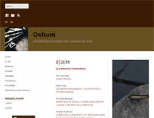 Tablet Screenshot of ostium.sk
